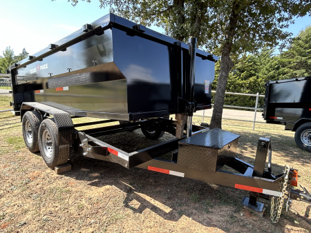 New 2026 Texas Pride Trailers 7x12x3ft sidewalls Dump Trailer-Tandem Axles-7K axles