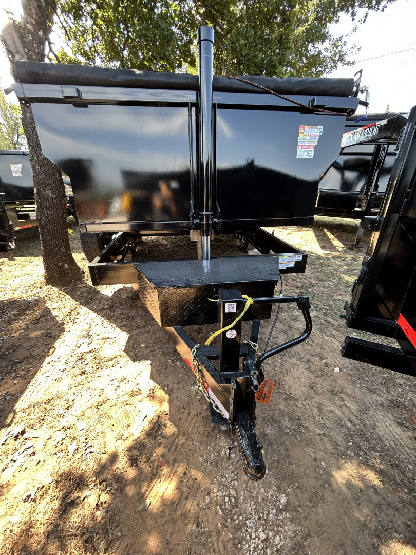 New 2026 Texas Pride Trailers 7x16x3ft sidewalls Dump Trailer-Tandem Axles-8K axles
