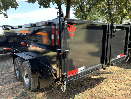 New 2026 Texas Pride Trailers 7x16x3ft sidewalls Dump Trailer-Tandem Axles-8K axles