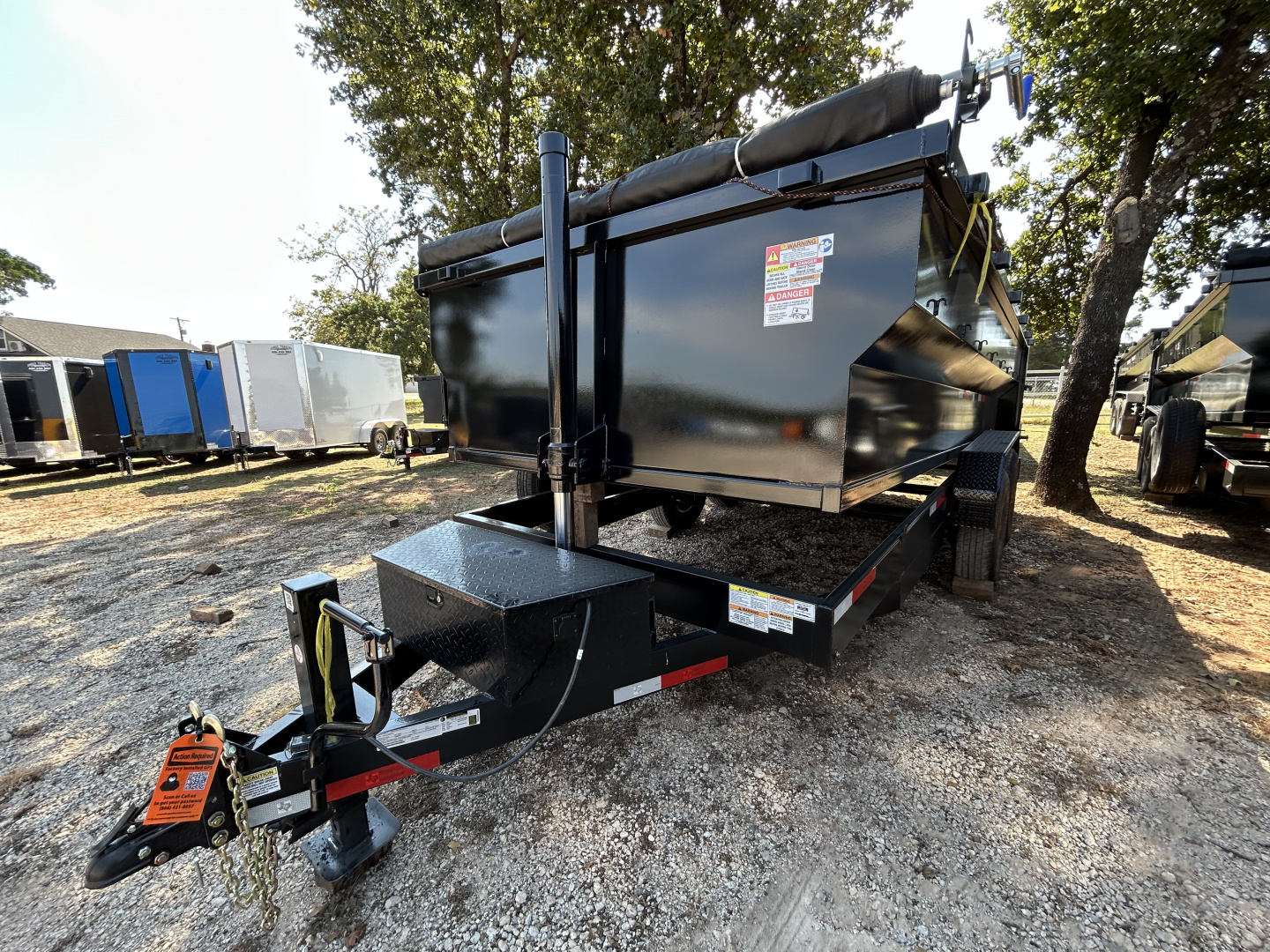 New 2026 Texas Pride Trailers 7x16x3ft sidewalls Dump Trailer-Tandem Axles-8K axles