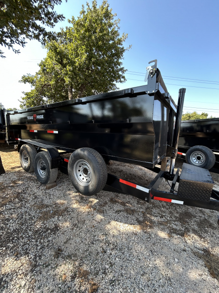 New 2026 Texas Pride Trailers 7x16x3ft sidewalls Dump Trailer-Tandem Axles-8K axles