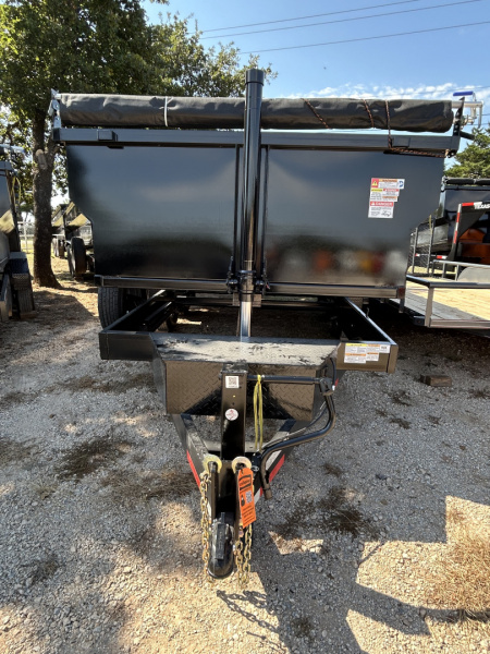 New 2026 Texas Pride Trailers 7x16x3ft sidewalls Dump Trailer-Tandem Axles-8Kaxles