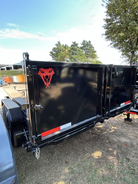 New 2026 Texas Pride Trailers 7x16x3ft sidewalls Dump Trailer-Tandem Axles-8Kaxles