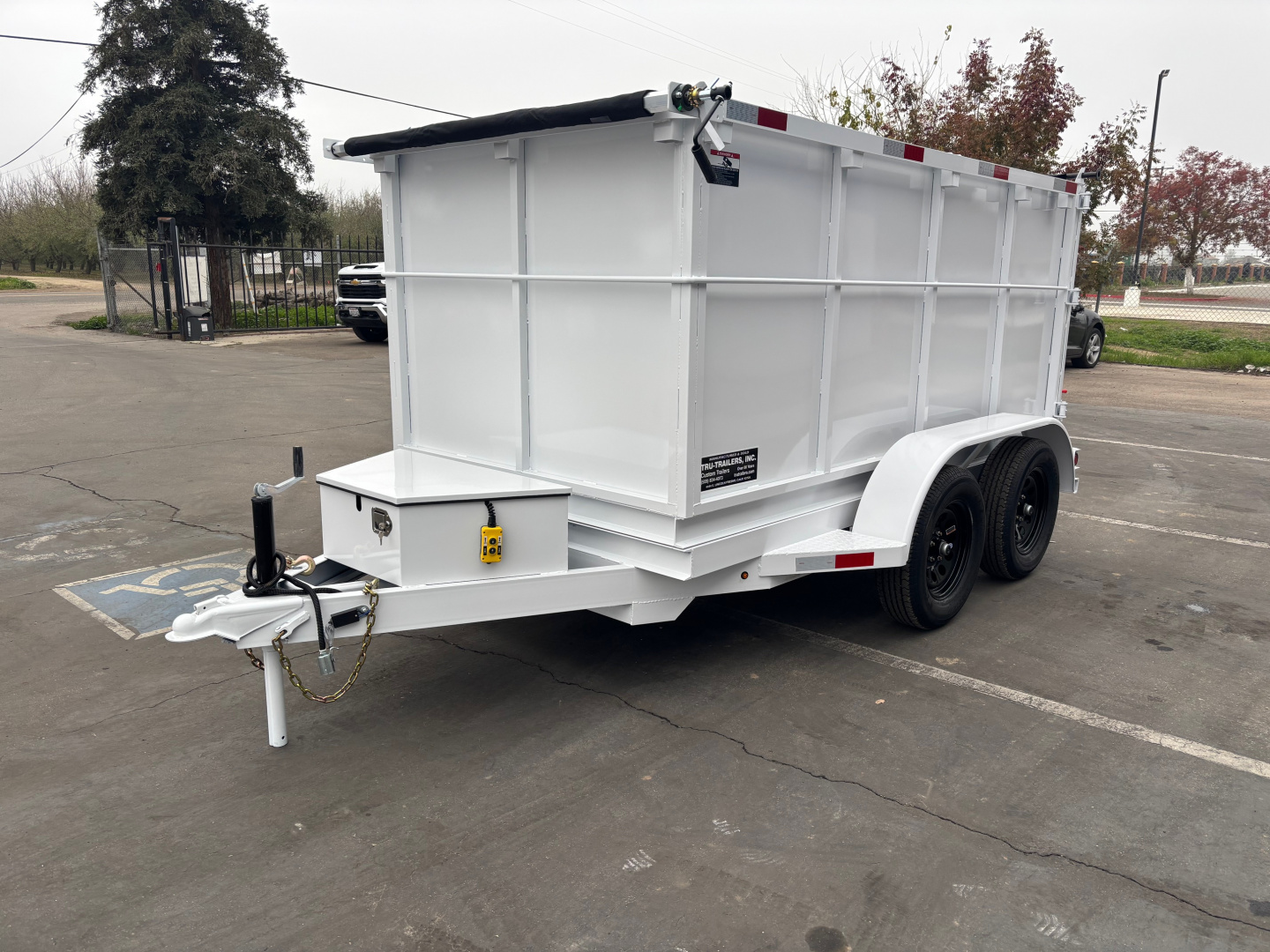 New 2025 TRU 5x10x4 SIngle Ram Dump Trailer 7k