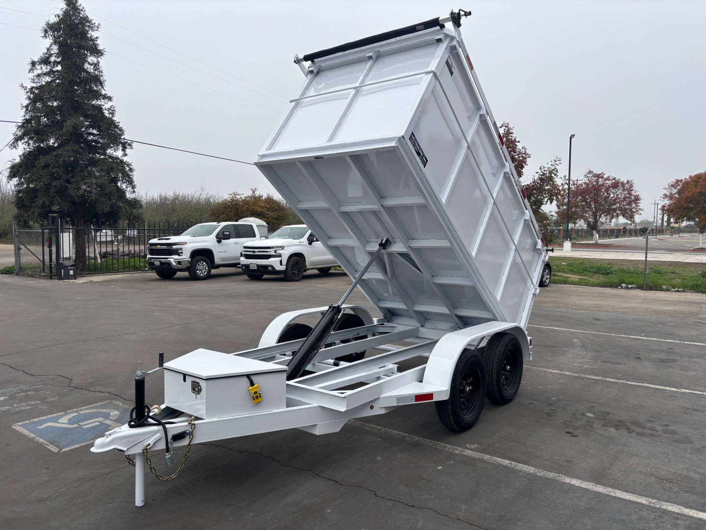 New 2025 TRU 5x10x4 SIngle Ram Dump Trailer 7k