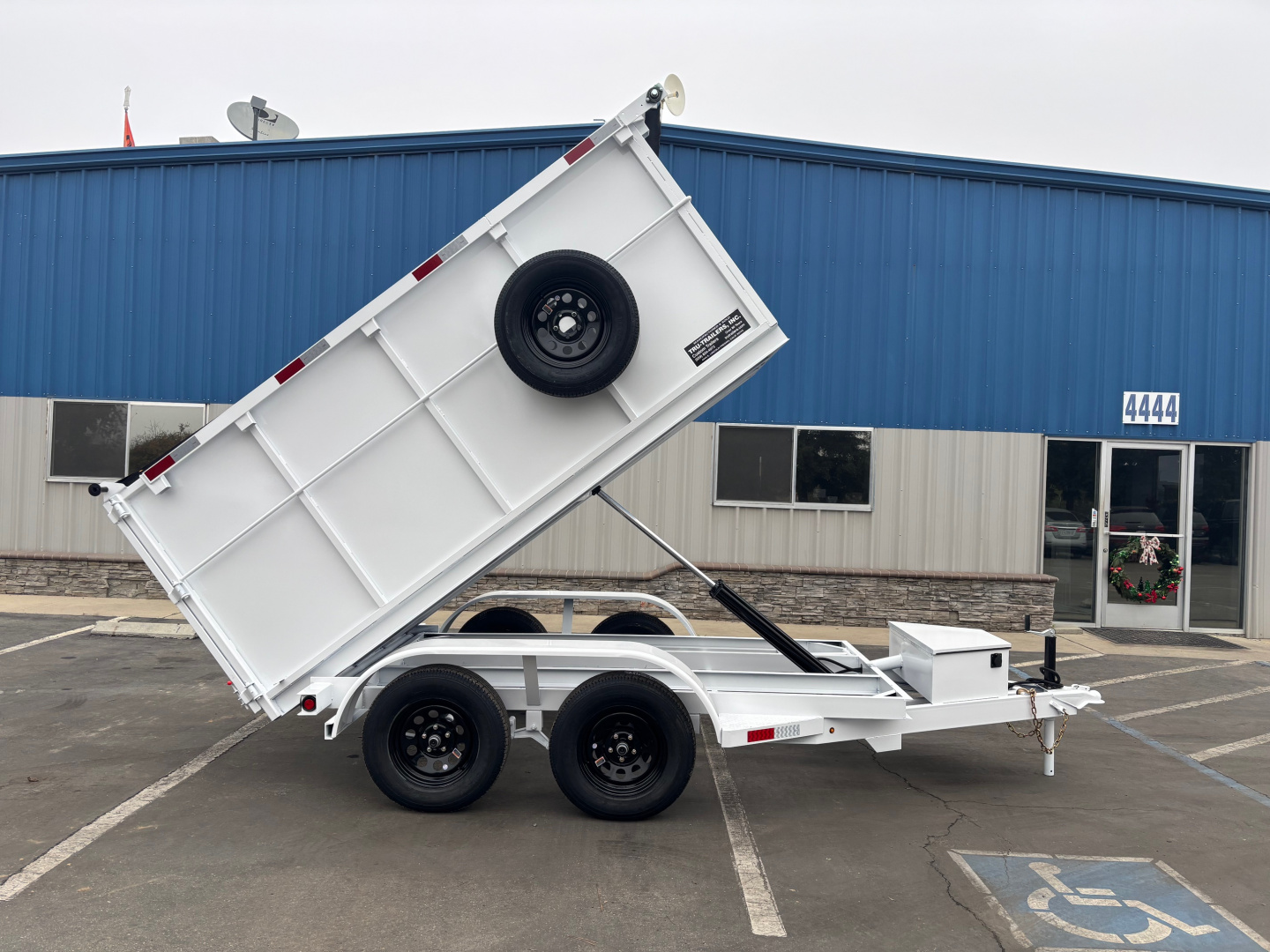 New 2025 TRU 5x10x4 SIngle Ram Dump Trailer 7k