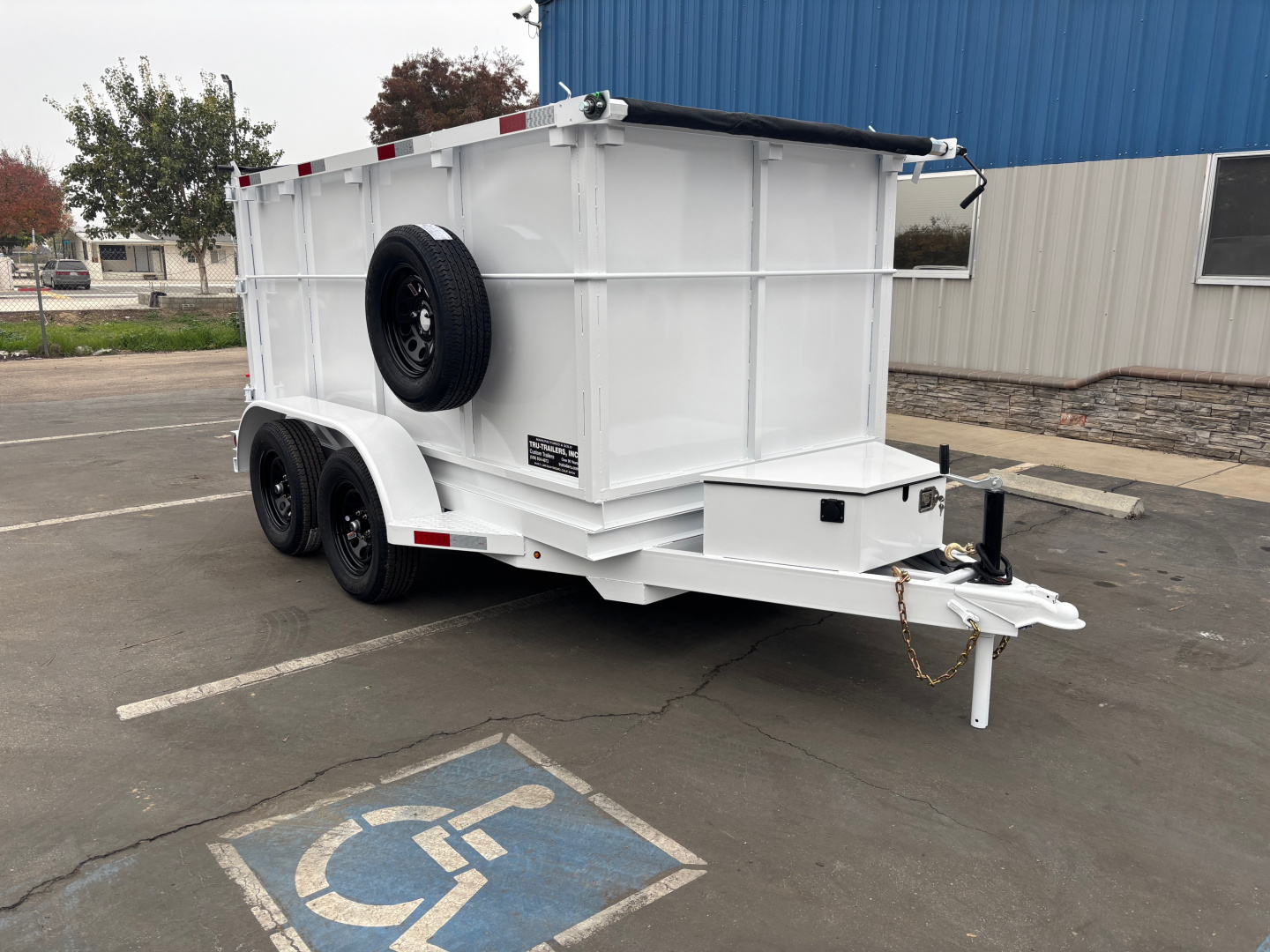 New 2025 TRU 5x10x4 SIngle Ram Dump Trailer 7k