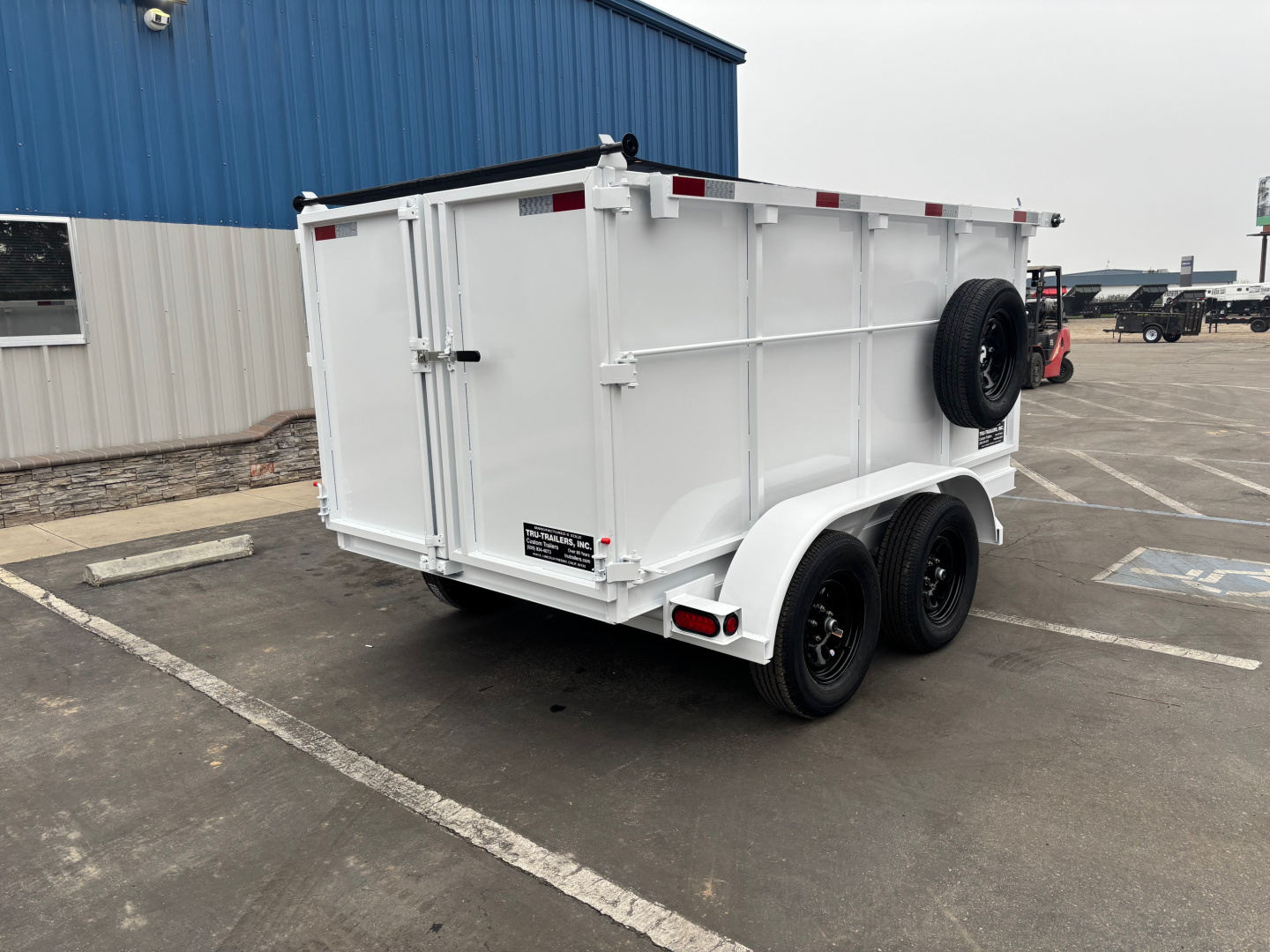 New 2025 TRU 5x10x4 SIngle Ram Dump Trailer 7k