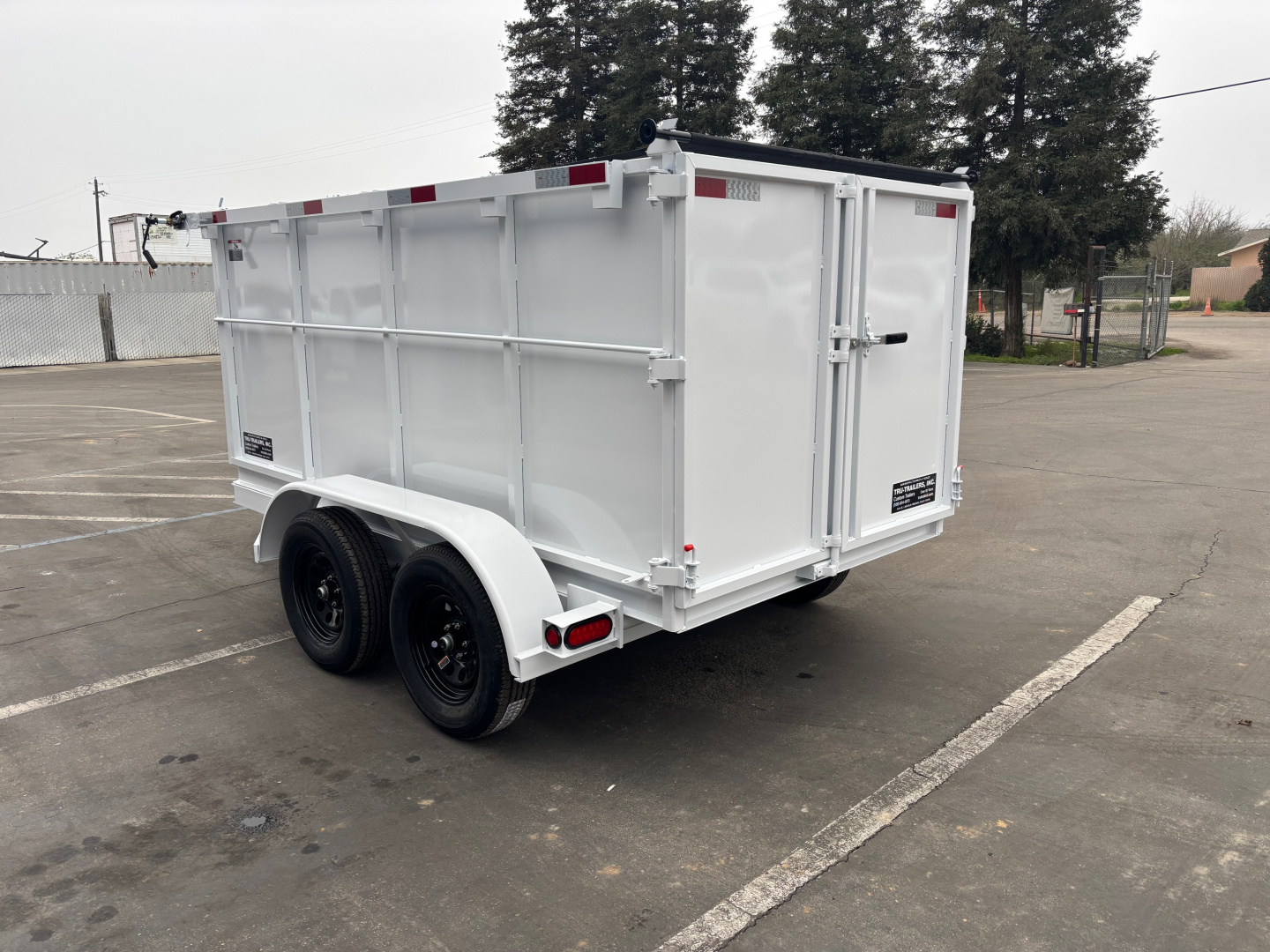 New 2025 TRU 5x10x4 SIngle Ram Dump Trailer 7k