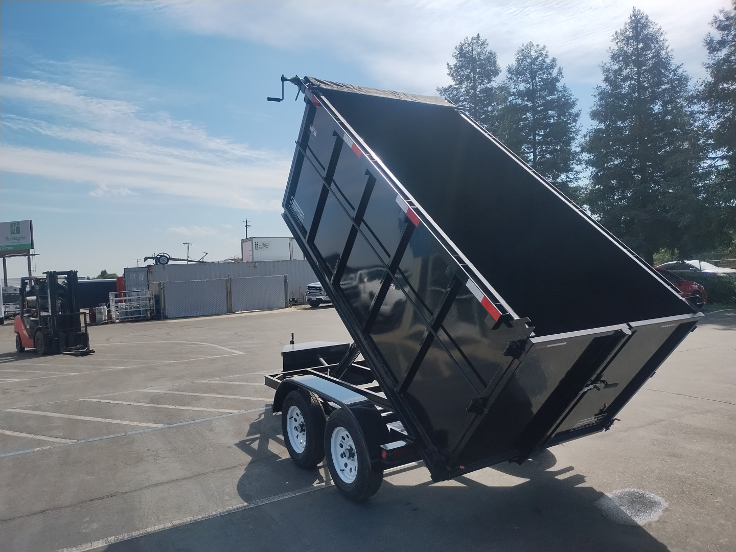 New 2025 TRU 5x10x4 SIngle Ram Dump Trailer 7k