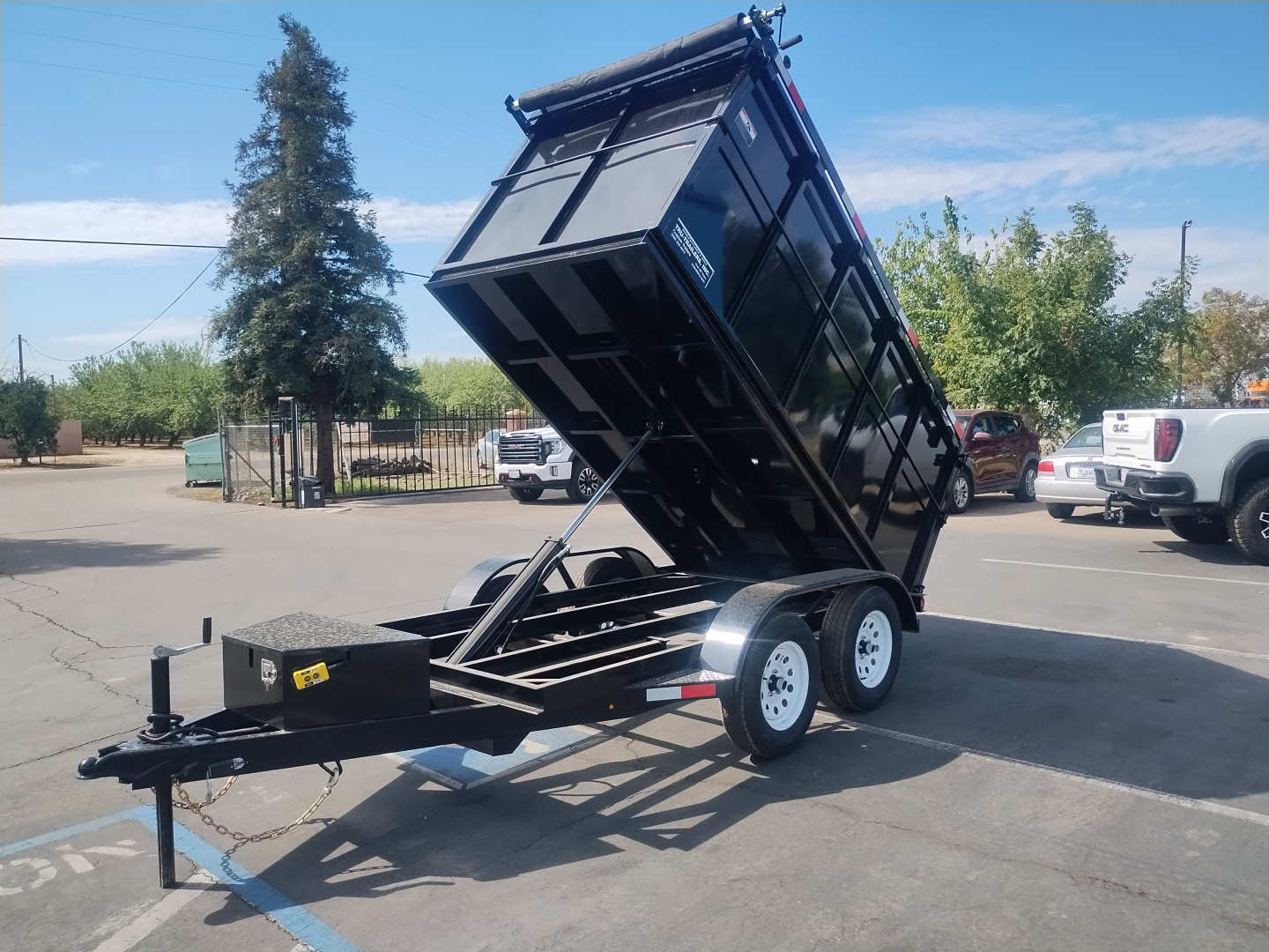 New 2025 TRU 5x10x4 SIngle Ram Dump Trailer 7k