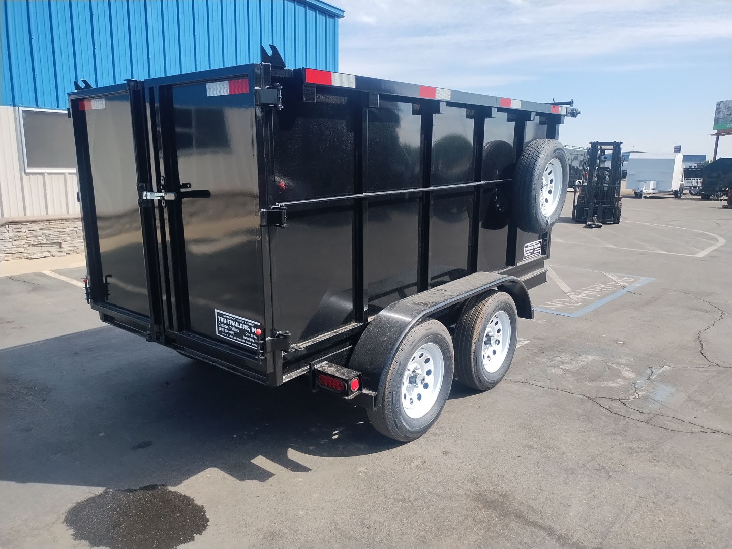 New 2025 TRU 5x10x4 SIngle Ram Dump Trailer 7k