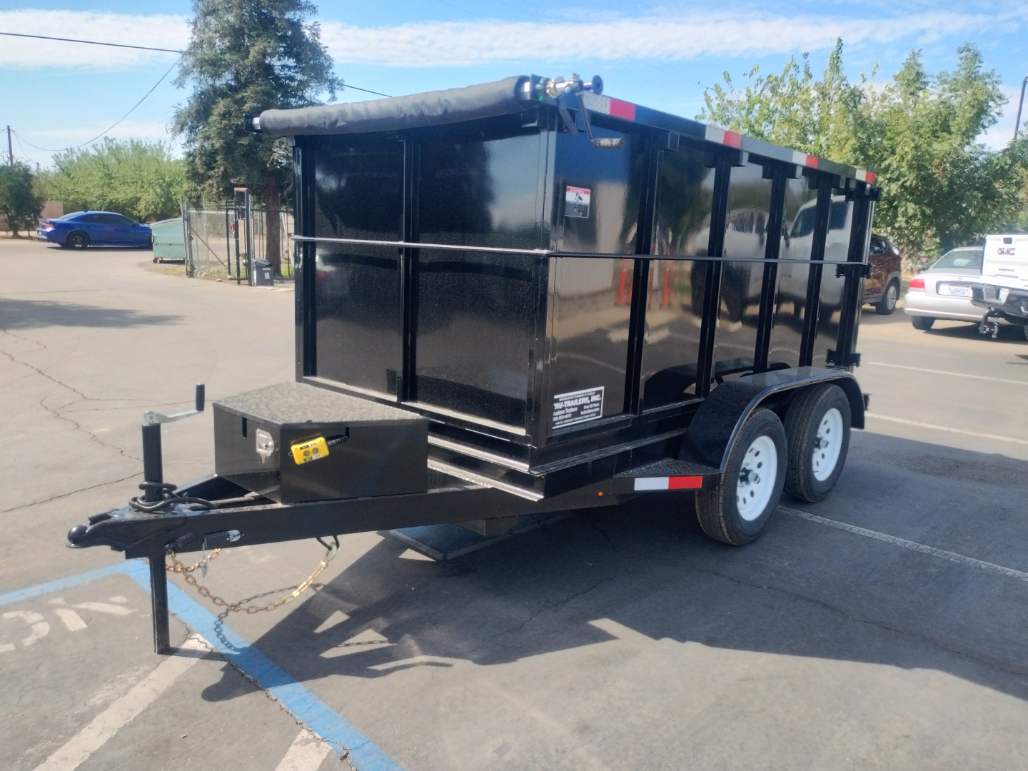 New 2025 TRU 5x10x4 SIngle Ram Dump Trailer 7k