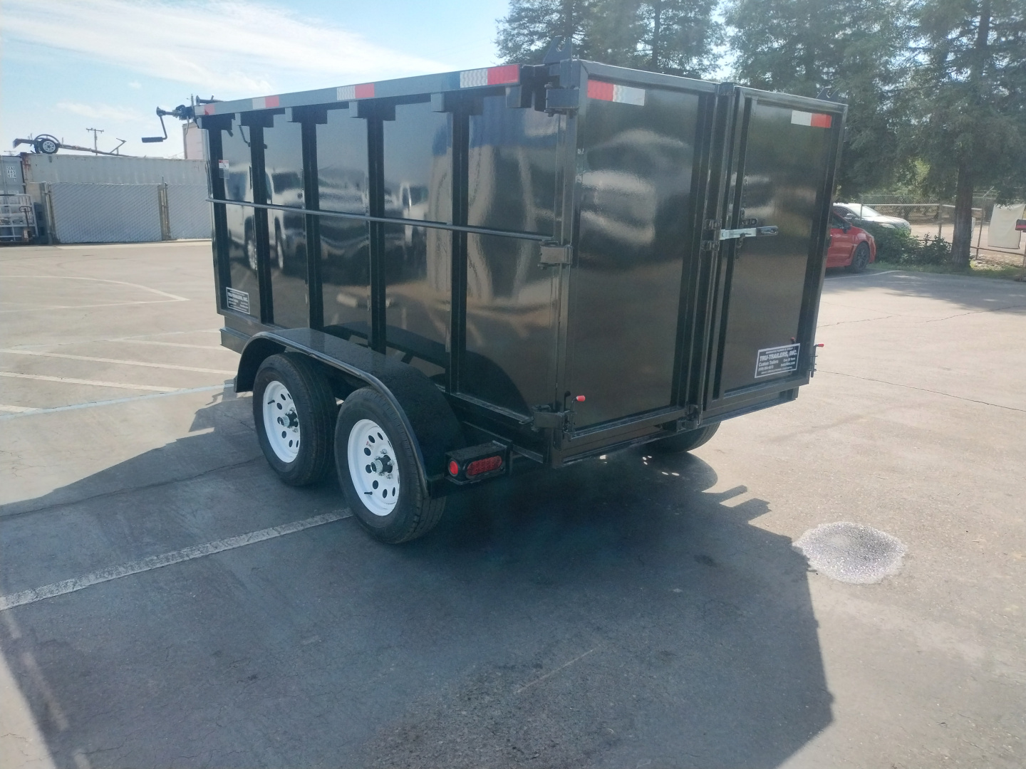 New 2025 TRU 5x10x4 SIngle Ram Dump Trailer 7k