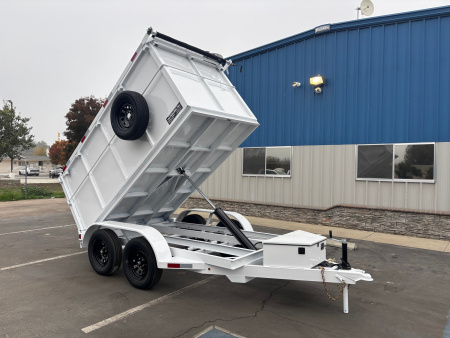 New 2025 TRU 5x10x4 SIngle Ram Dump Trailer 7k
