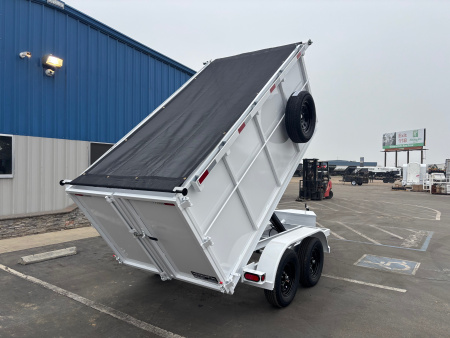 New 2025 TRU 5x10x4 SIngle Ram Dump Trailer 7k