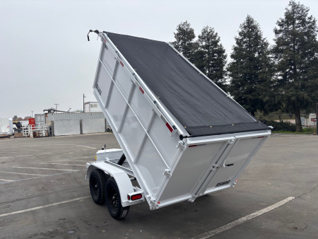 New 2025 TRU 5x10x4 SIngle Ram Dump Trailer 7k