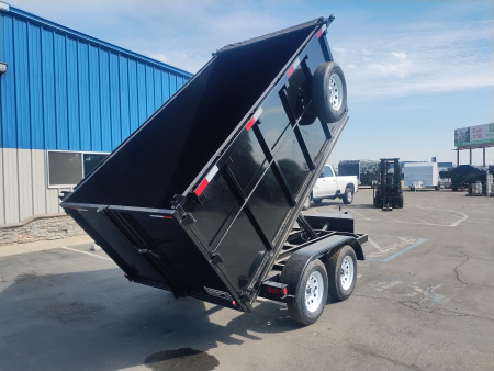 New 2025 TRU 5x10x4 SIngle Ram Dump Trailer 7k