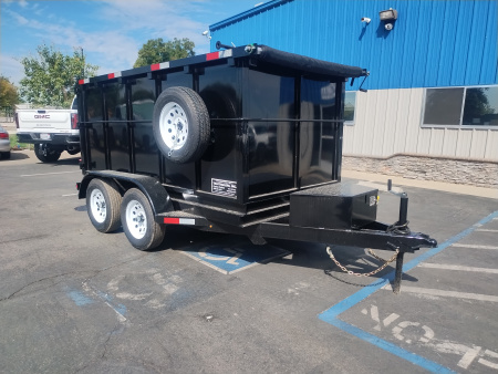 New 2025 TRU 5x10x4 SIngle Ram Dump Trailer 7k