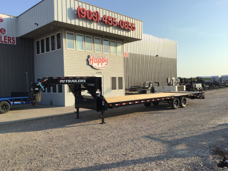 New 2026 PJ 102”x30’ Quest Gooseneck Flatbed w/ Singles – LQ