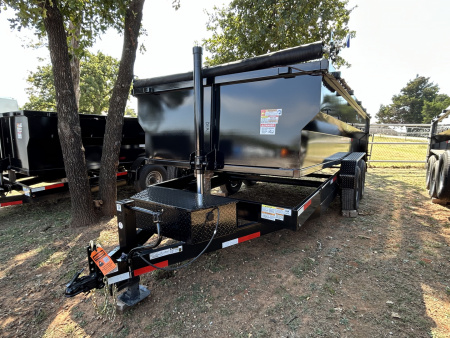 New 2026 Texas Pride Trailers 7x16x3ft Sidewalls Dump Trailer-Tandem Axles-8K axles