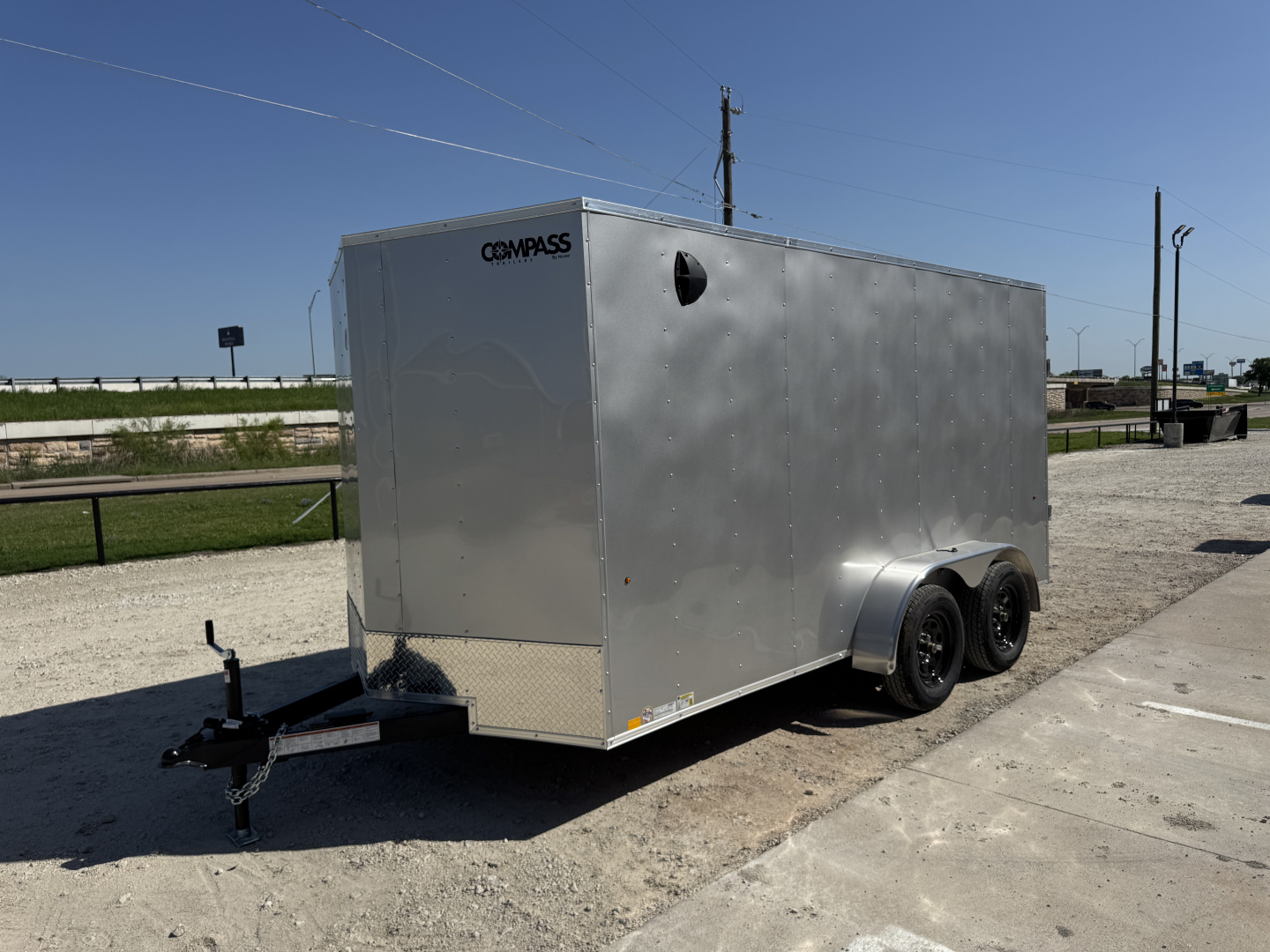 New 2026 Compass 7'x14' Enclosed Cargo Trailer - Indigo DLX