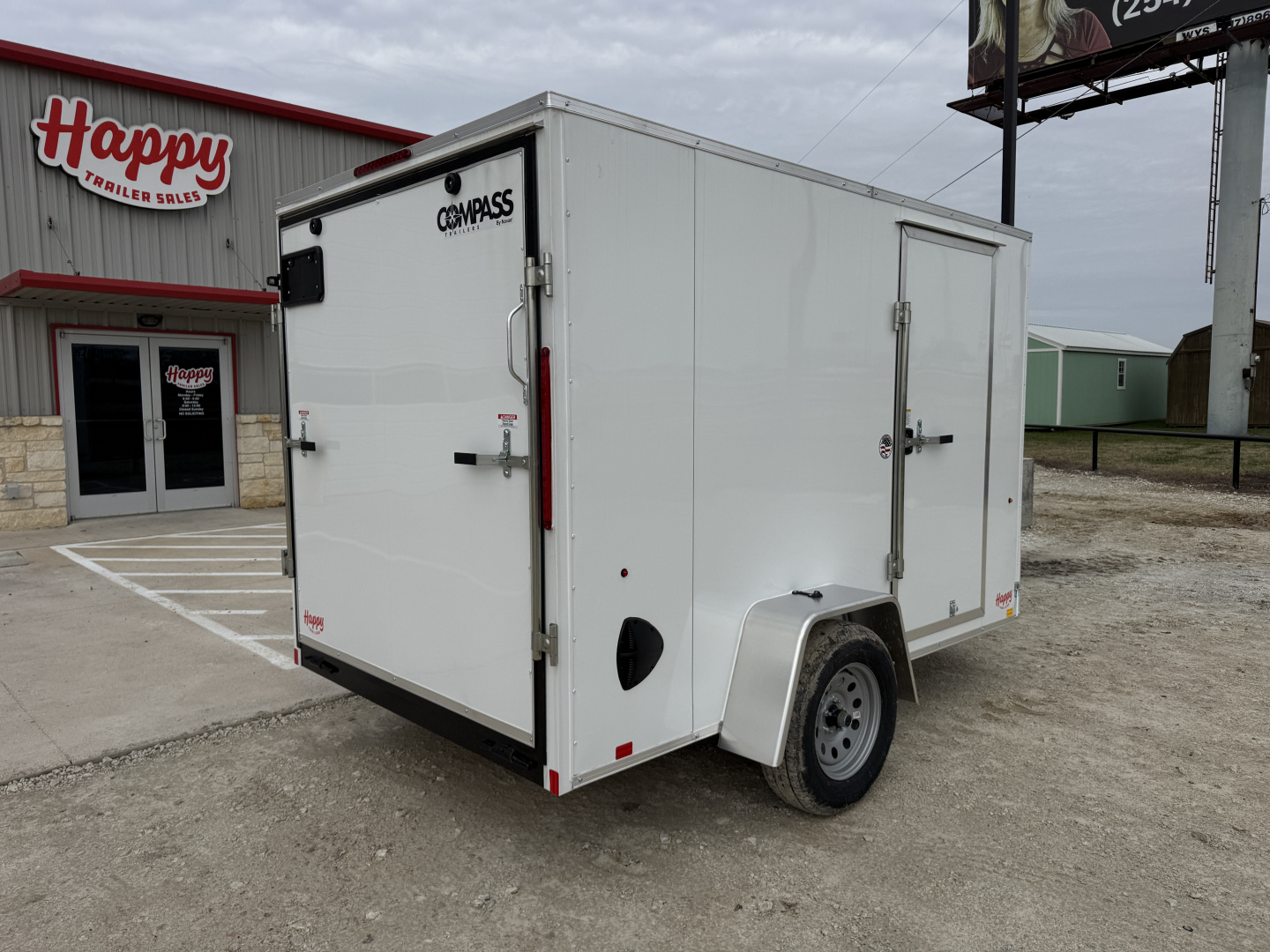 New 2026 Compass 6'x10' Enclosed Cargo Trailer - Indigo DLX