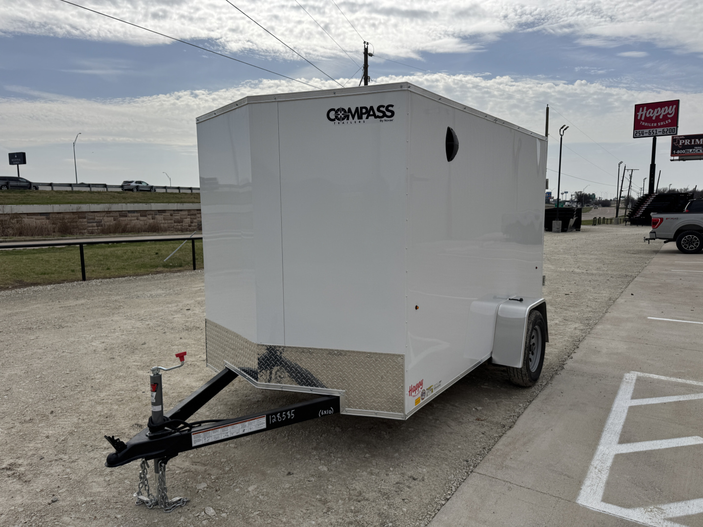 New 2026 Compass 6'x10' Enclosed Cargo Trailer - Indigo DLX