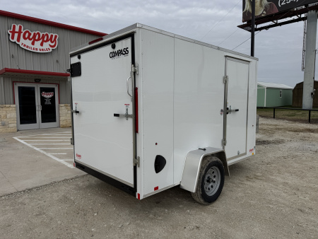 New 2026 Compass 6'x10' Enclosed Cargo Trailer - Indigo DLX