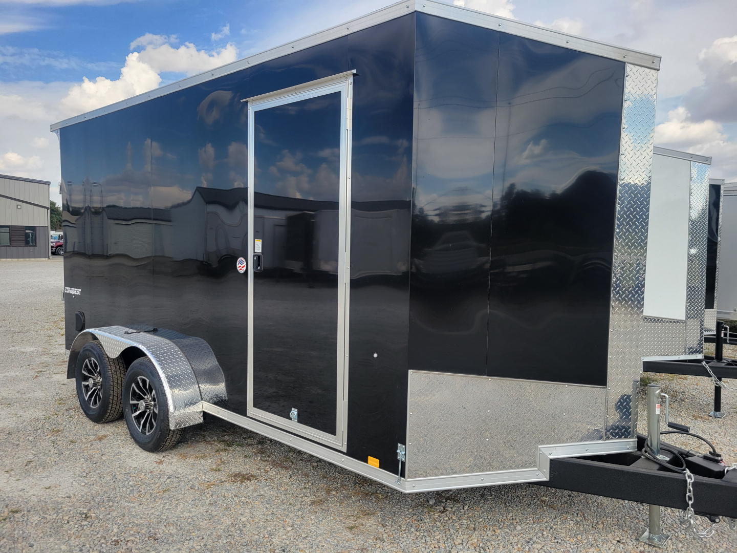 New 2026 Formula Trailers 7x14 Traverse Flat Top V-Nose 7K Cargo / Enclosed Trailer