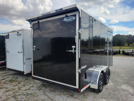 New 2026 Formula Trailers 7x14 Traverse Flat Top V-Nose 7K Cargo / Enclosed Trailer