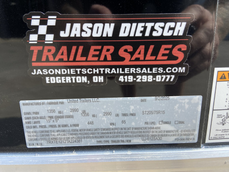 New 2026 United UJ Enclosed Cargo Trailer 12'