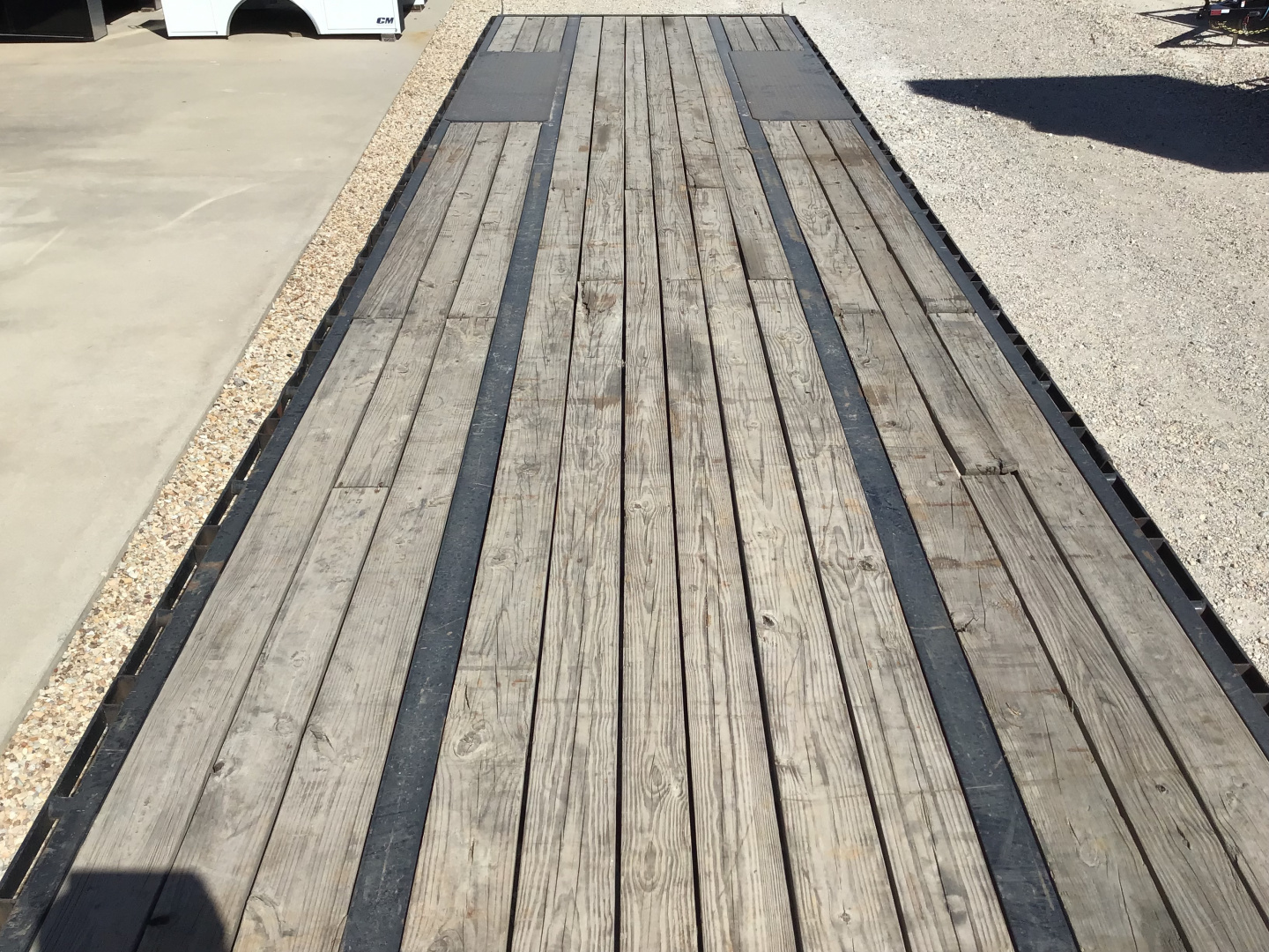 Used 2021 Big Tex 102"x40' GN Flatbed w/ Monster Ramps