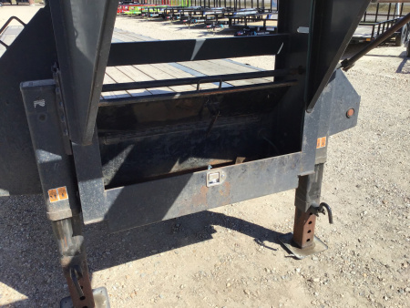 Used 2021 Big Tex 102"x40' GN Flatbed w/ Monster Ramps