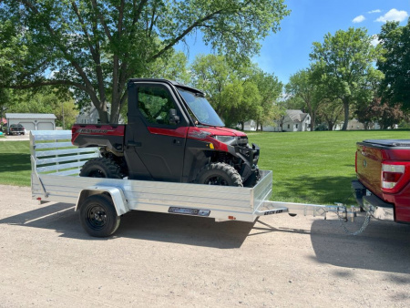 New 5' 8" x 12' Aluma 6812H Aluminum Utility Trailer 3k