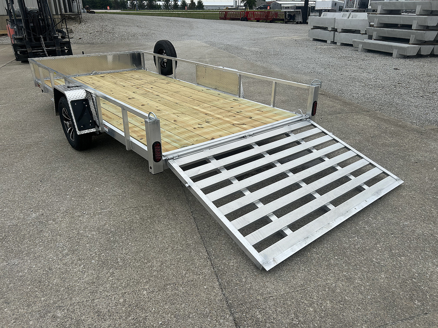 New 2026 QUALITY STEEL AND ALUMINUM 82"x14' Aluminum Utility Trailer