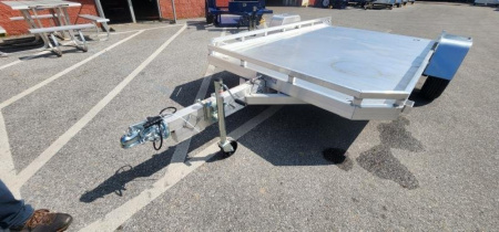 New 6.5' x 12' ALUMA 7712H TILT BED Aluminum Utility Trailer 3k
