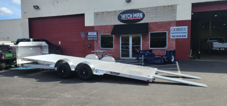 New 6' 9 x 20 Aluma 8220LP Exective Edition TILT Car / Racing Trailer 7k