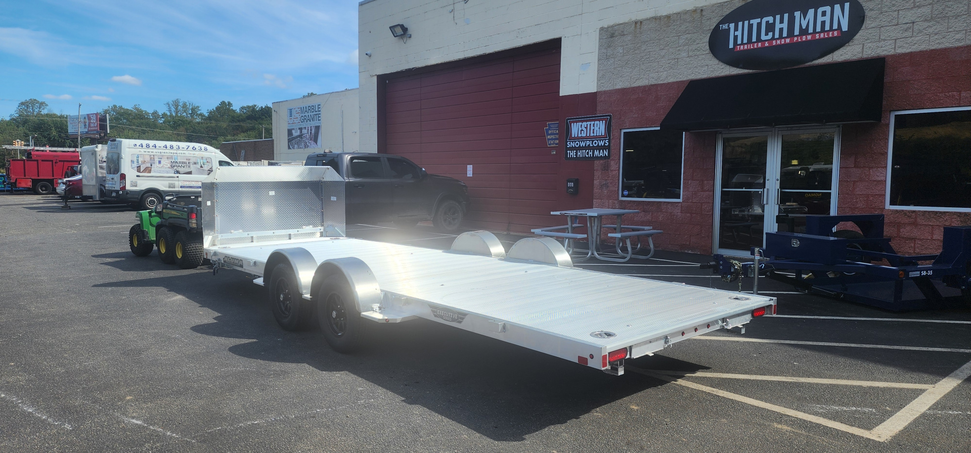 New 6' 9 x 20 Aluma 8220LP Executive Edition TILT Car / Racing Trailer 7k