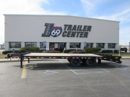 Used 2024 Trailerman 8.5 x 20+5 T102205HHFDL-B-225 Deckover Trailer 22.5K / Spare Tire
