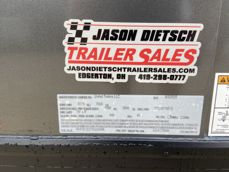 New 2026 United UJ Cargo / Enclosed Trailer 12'