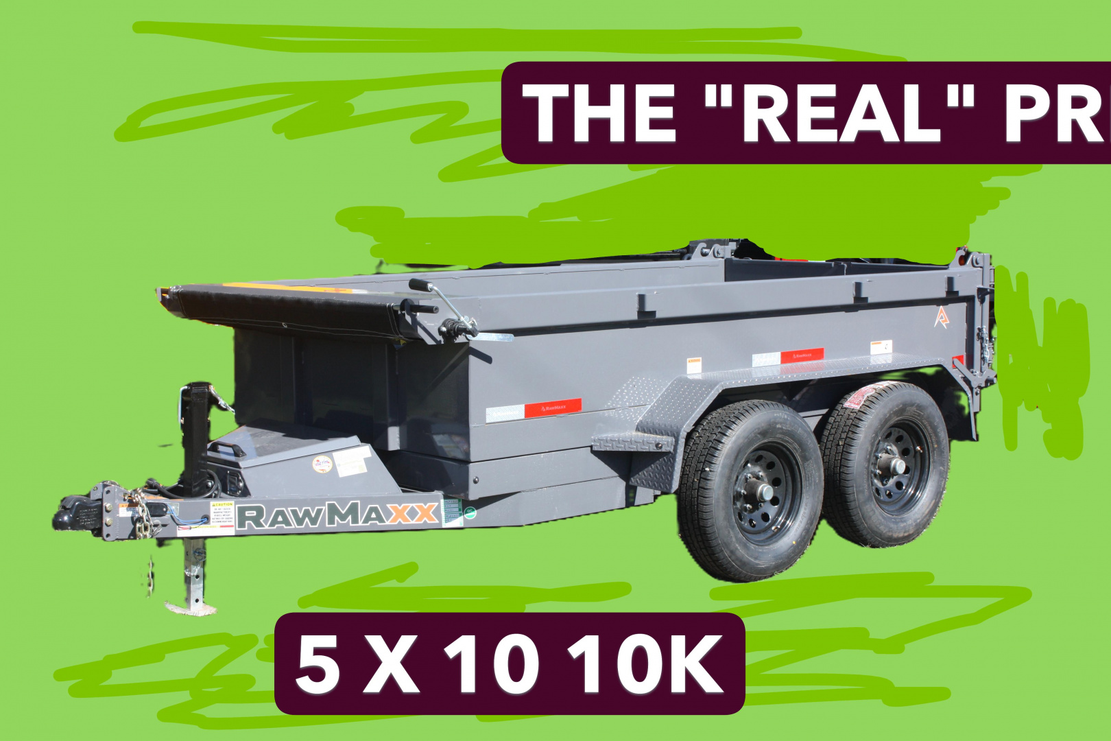 New 2026 RawMaxx SDX 10K Dump Trailer