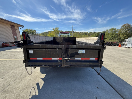 Used 2022 QUALITY STEEL 7'X12' DUMP TRAILER W/ SPARE TIRE & SIDE MOUNTED RAMPS - 12,000# GVWR