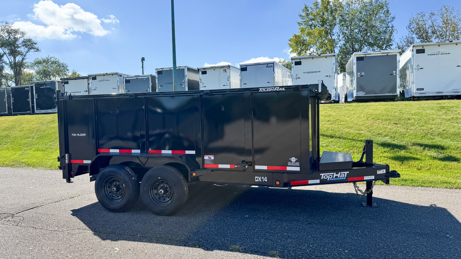 New 2025 Top Hat 7X14 Heavy Duty Dump Trailer
