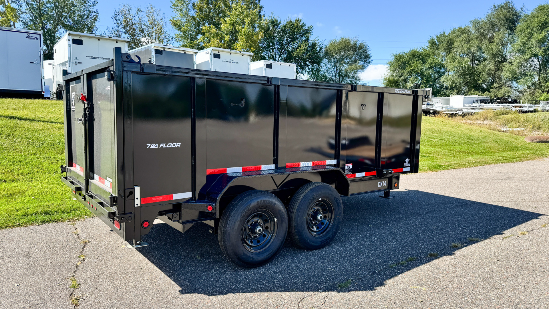 New 2025 Top Hat 7X14 Heavy Duty Dump Trailer