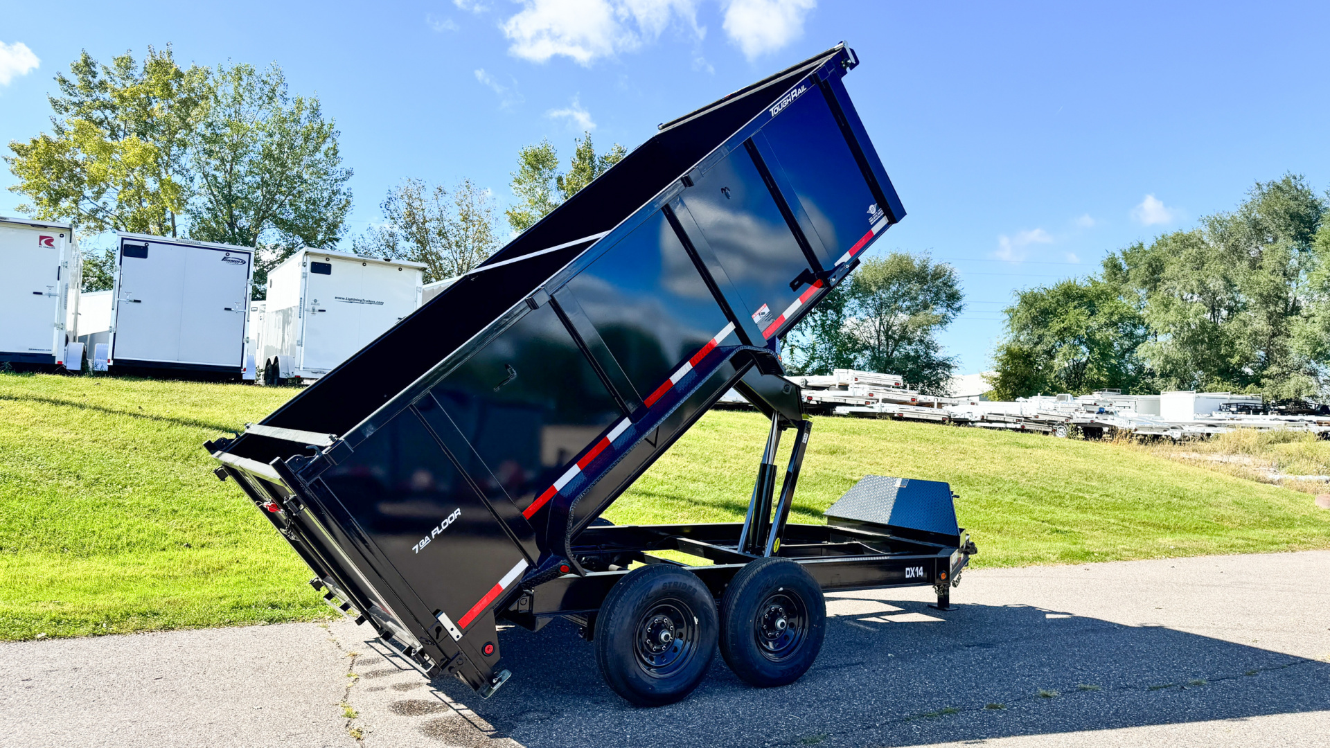 New 2025 Top Hat 7X14 Heavy Duty Dump Trailer