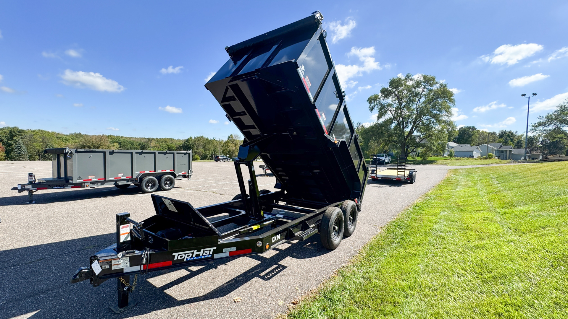 New 2025 Top Hat 7X14 Heavy Duty Dump Trailer
