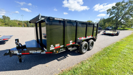 New 2025 Top Hat 7X14 Heavy Duty Dump Trailer