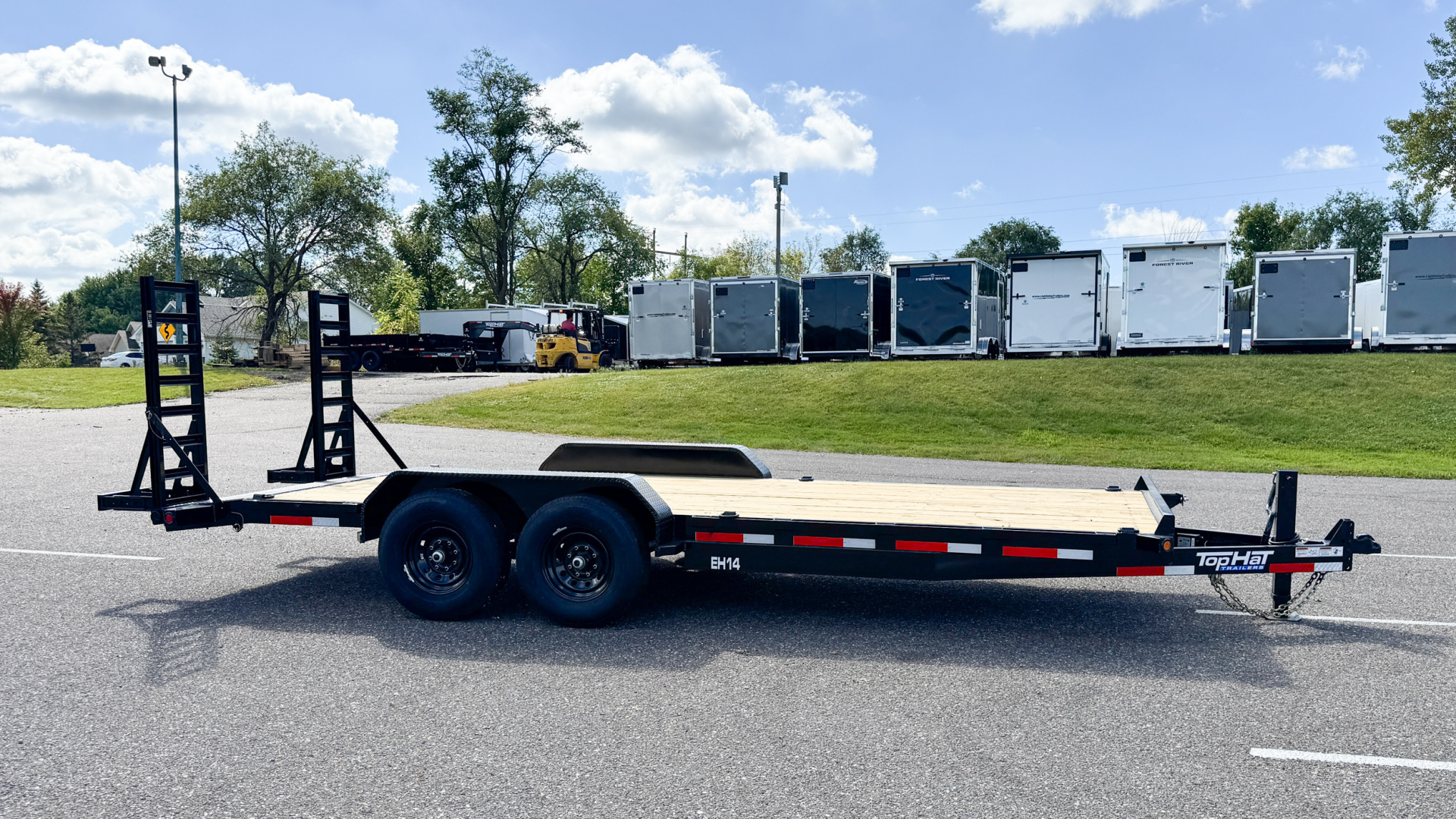 New 2026 Top Hat Utility Trailer 83x20 Equipment Trailer!