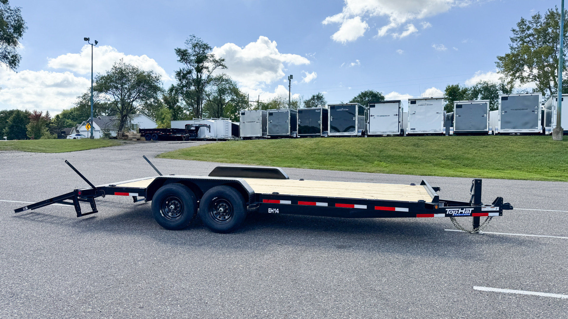 New 2026 Top Hat Utility Trailer 83x20 Equipment Trailer!